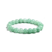 Jet Green Aventurine Beads Bracelet Free Booklet Crystal Therapy 2 inch approx.