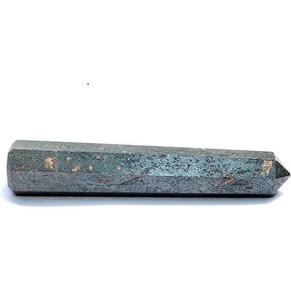 Jet Hematite Obelisk 3 inch Approx. Jumbo Energized Cleansed Charged Agate Authentic Gemstone Genuine