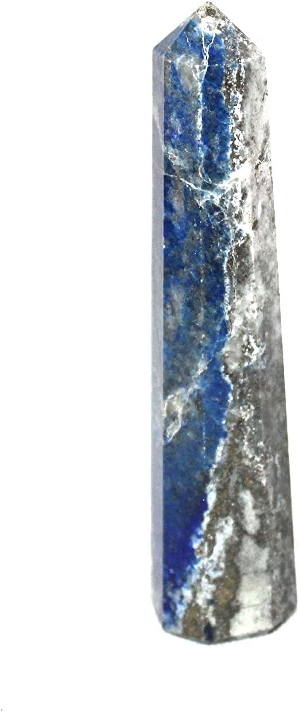 Jet International Lapis Lazuli Blue Decorative Obelisk Stone - Walmart.com