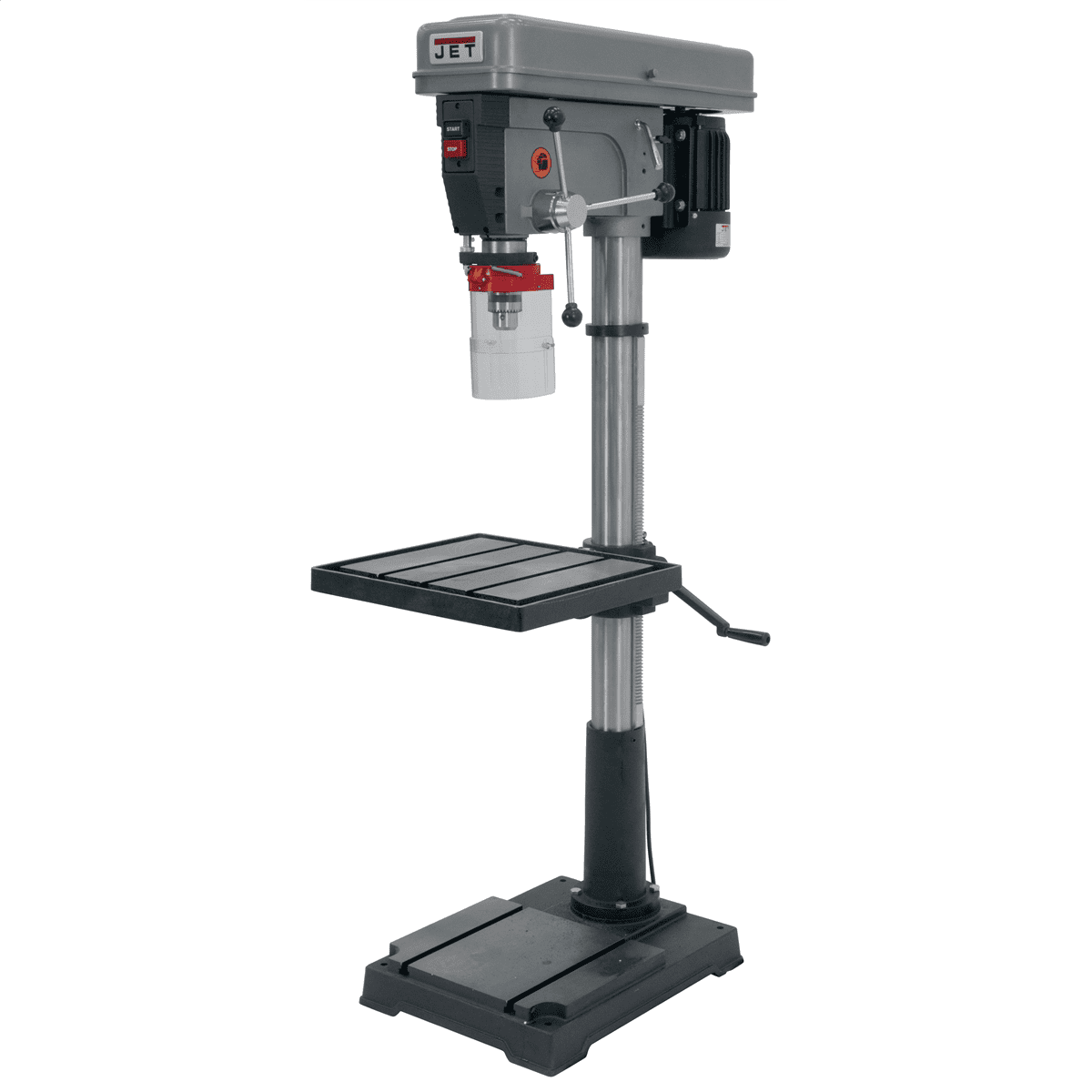 Jet J-2550 120 Volts 1 HP Single Phase 1725 RPM Keyed Chuck Floor Model Drill Presses