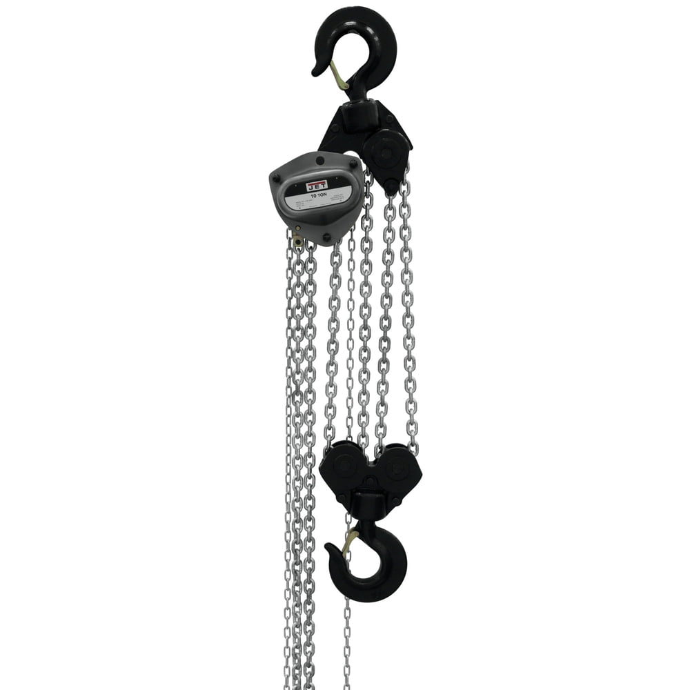 Jet L-100 1000Wo-10 10 Ton Hand Chain Hoist 10 Ft. Lift With Overload Protection