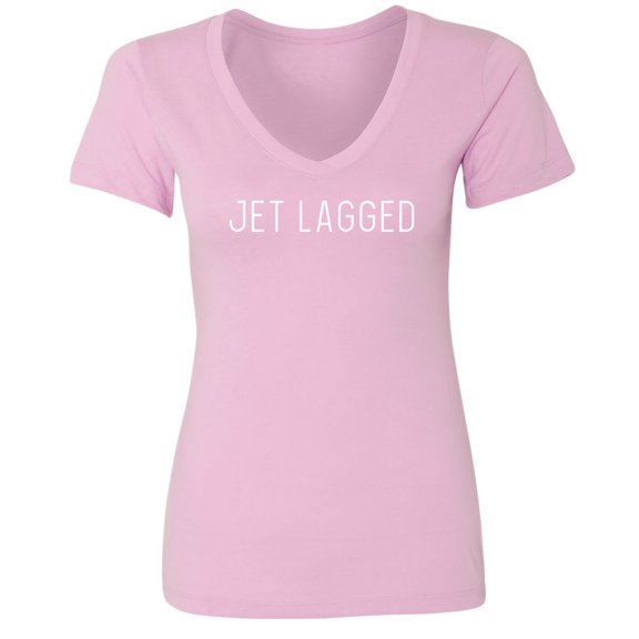 Jet Lagged Womens V-Neck Tee