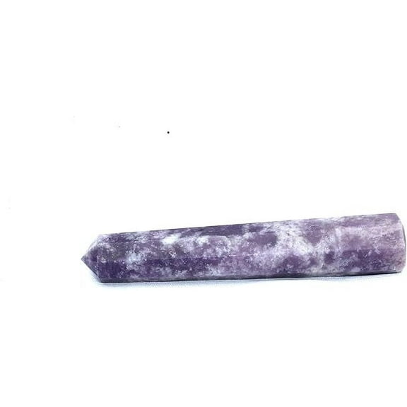 Jet Lepidolite Obelisk Purple Agate (1.76 oz)