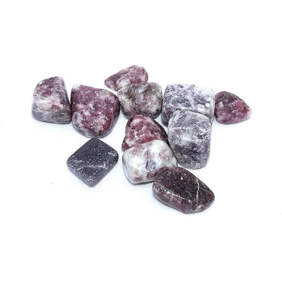 Jet Lepidolite Tumbled Stone 100 Grams Approx. 0.75" to 1"inch High Grade Healing Metaphysical