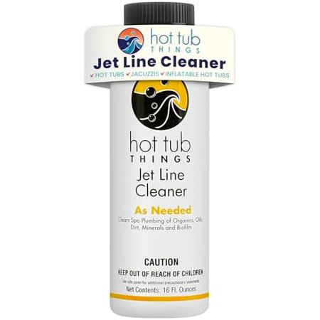 Jet Line Cleaner - Spa and Hot Tub Care, Keeps Spa Jets Clear of Oils, Dirt, and Minerals, Helps Improve Life Span, Reduces Water Contamination, Fast Acting - 16 Ounce