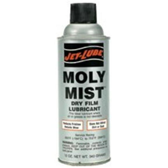 Jet-Lube Dry Film Lubricant, 12 oz, Aerosol Can, Molybdenum, Black 16041