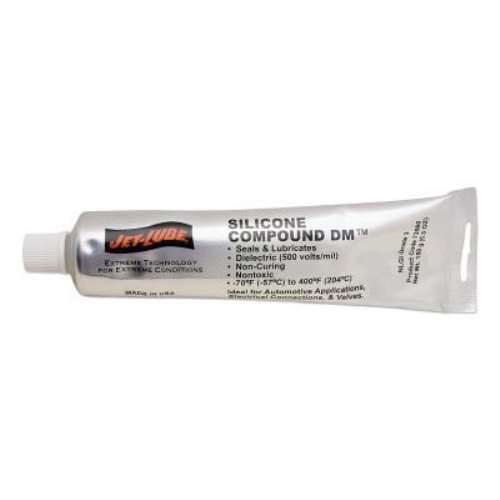 Jet-Lube Silicone Compound DM - Military Grade | Moisture Proofing | NLGI #3 | Food Grade Lubricant | 5.3 oz.
