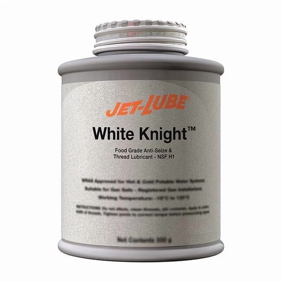 Jet-Lube White Knight Food Grade Anti-Seize Compounds, 1 lb Brush Top Can - 12 CN (399-16404)