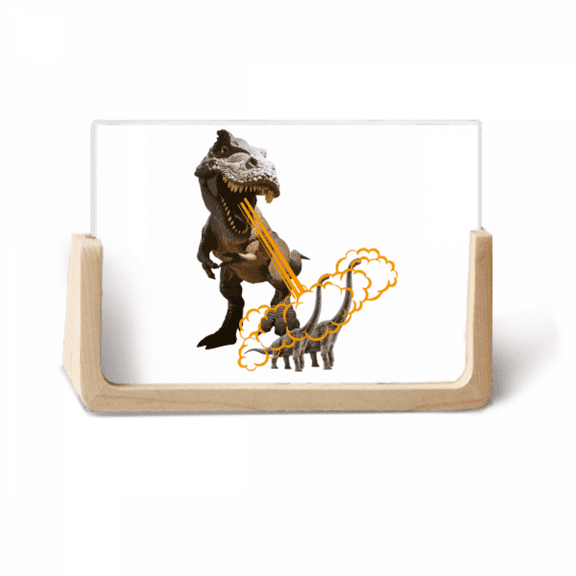 Jet Menacing Dinosaur Form Photo Wooden Photo Frame Tabletop Display