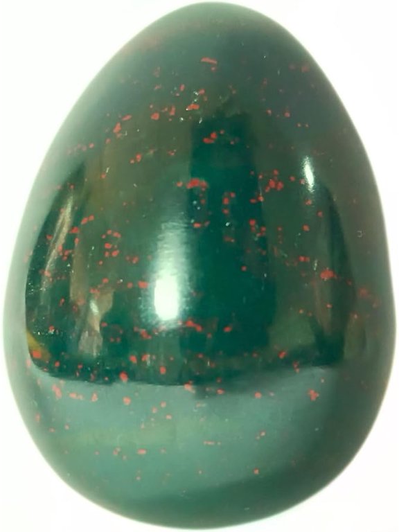 Jet Natural Bloodtone Crystal Egg Meditation Healing Chakra Health Balancing Agate 2 inch Gemstone Reiki Wicca