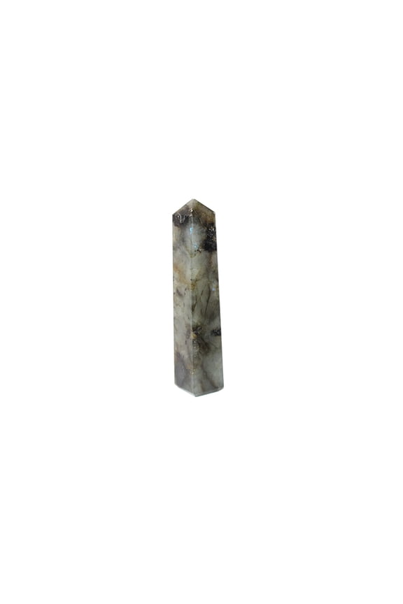 Jet New Energized Gemstone Tower Approx Length 3.5 to 4 Inch Approx Weight 80-120 Grams Stress Relief