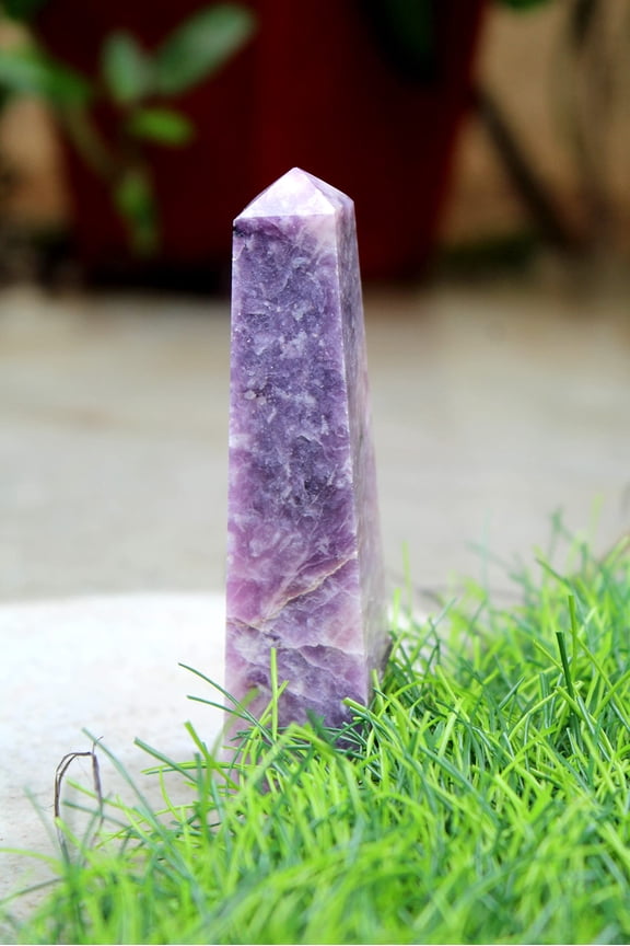 Jet New Energized Gemstone Tower Approx Length 3.5 to 4 Inch Approx Weight 80-120 Grams Stress Relief
