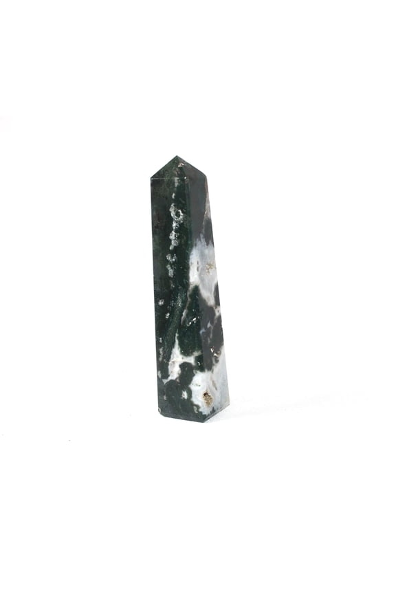Jet New Energized Gemstone Tower Approx Length 3.5 to 4 Inch Approx Weight 80-120 Grams Stress Relief