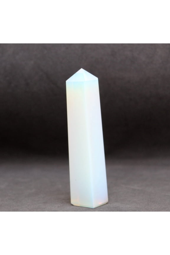 Jet New Energized Gemstone Tower Approx Length 3.5 to 4 Inch Approx Weight 80-120 Grams Stress Relief