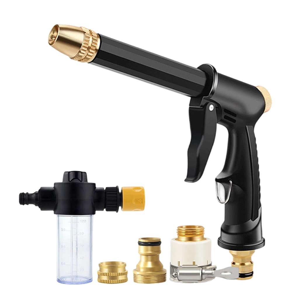 Jet Nozzle Power Washer for Garden Hose, 2026 New Pressure Washer Wand with 3 Adjustable Jet Nozzle, Pressure Washer Nozzle for Car Washing Patio Garden Outdoor Cleaning