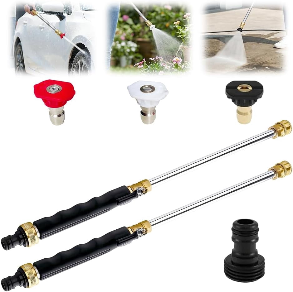 Jet Nozzle Power Washer for Garden Hose with 3 High-Pressure Nozzles, 2026 New Pressure Washer, Turn Any Hose Into a High Pressure Water Jet for Garden Patio Cleaning