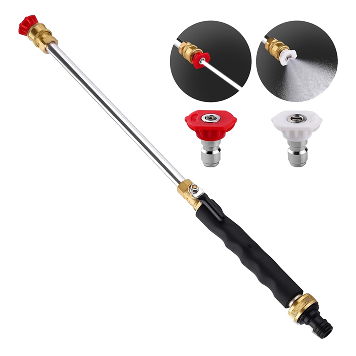 Jet Nozzle Power Washer for Garden Hose,Includes 2 HighPressure