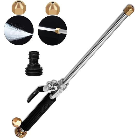 Jet Nozzle Power Washer for Garden Hose, Jet High Pressure Washer Tools with 2 Different Nozzles and Hose Quick Connectors