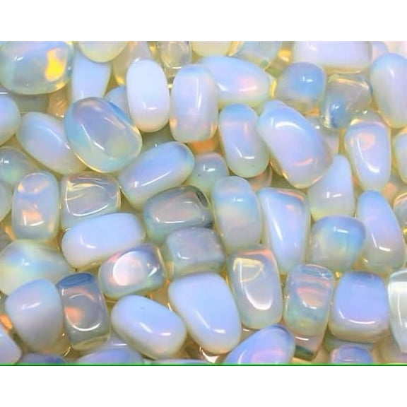 Jet Opalite Tumbled Stone 100 Grams Natural Gemstone for Meditation Positive Energy Pocket Stone Healing Strength Approx 0.75-1 inch