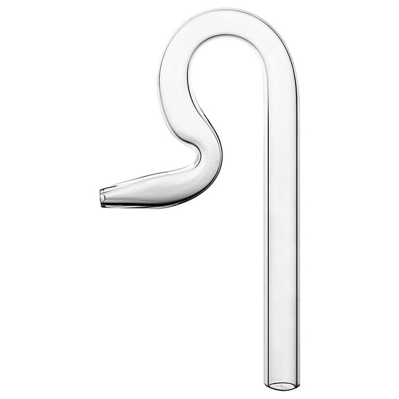 Jet Outflow Lily Pipe Transparent Glass Hang On Design for Nano Aquarium Tank
