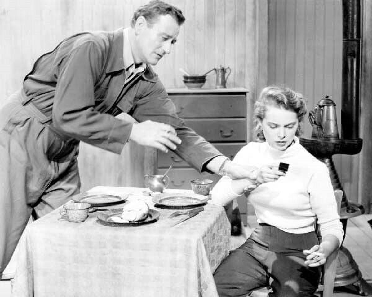what brand of cigarettes did john wayne smoke Jet Pilot Janet Leigh and John Wayne smoking cigarettes in kitchen 8x10  photo