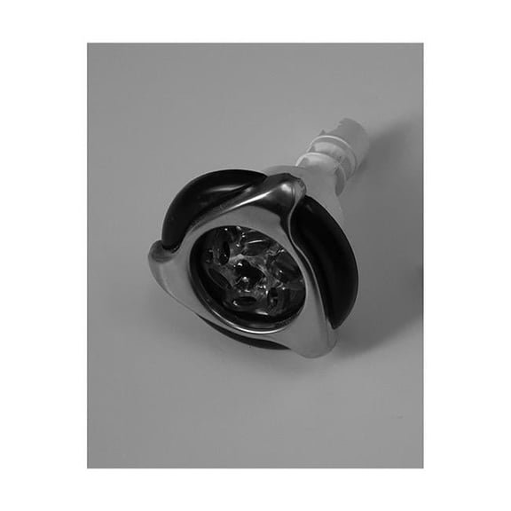 Jet Poly Storm LED Multi-Massage Stainless Steel Trim Dyn Logo, Clear
