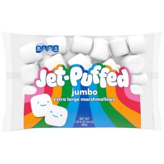 Jet Puffed Jumbo Marshmallow Snack, 24 Ounce -- 8 per case
