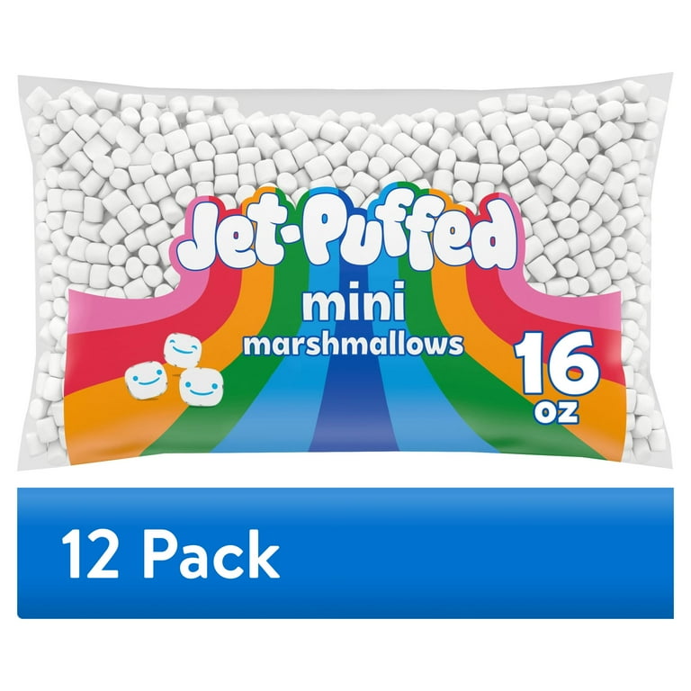 Jet-Puffed Mini Marshmallow White, 1 lb Bags - Pack of 12