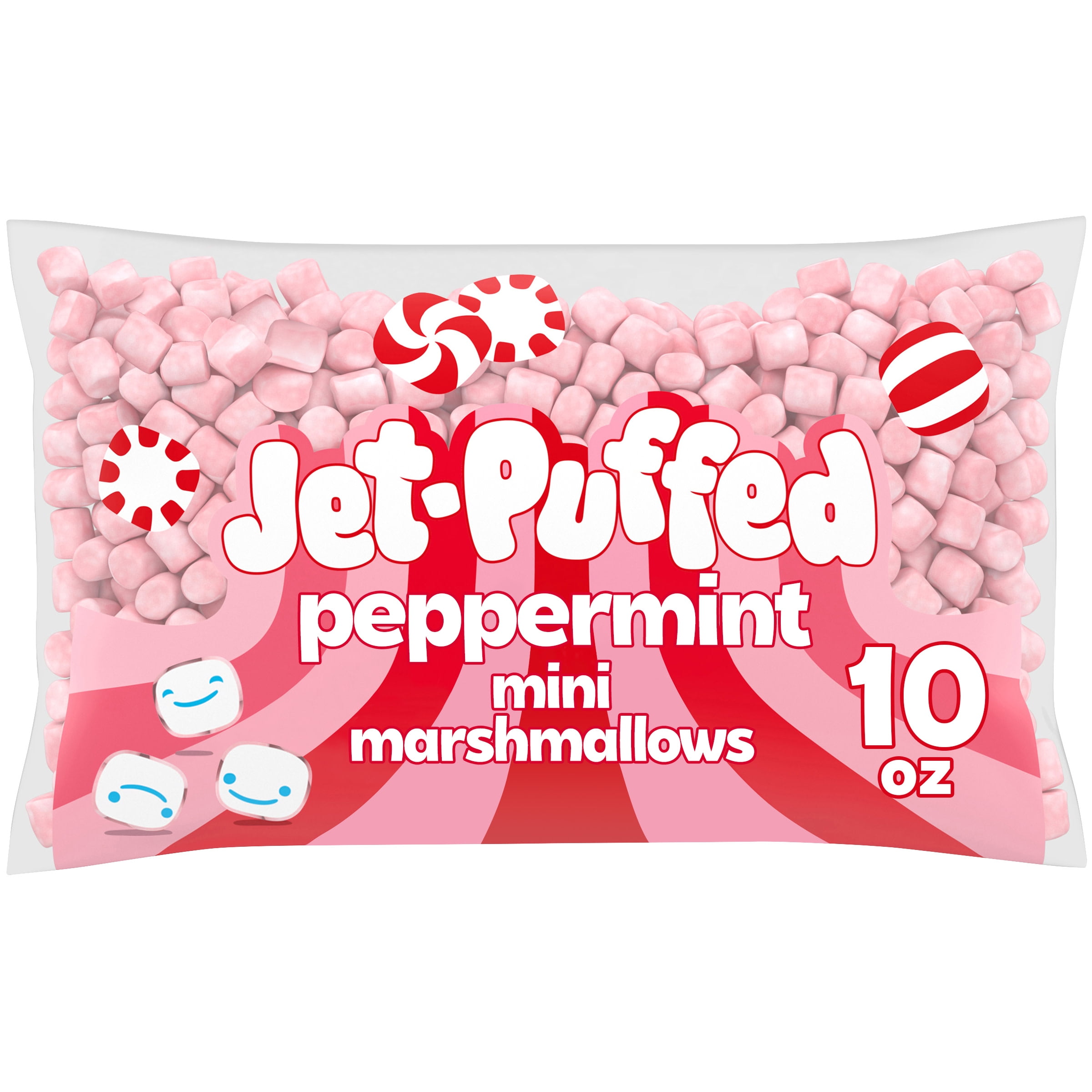 JetPuffed Peppermint Mini Marshmallows, 10 oz. Bag