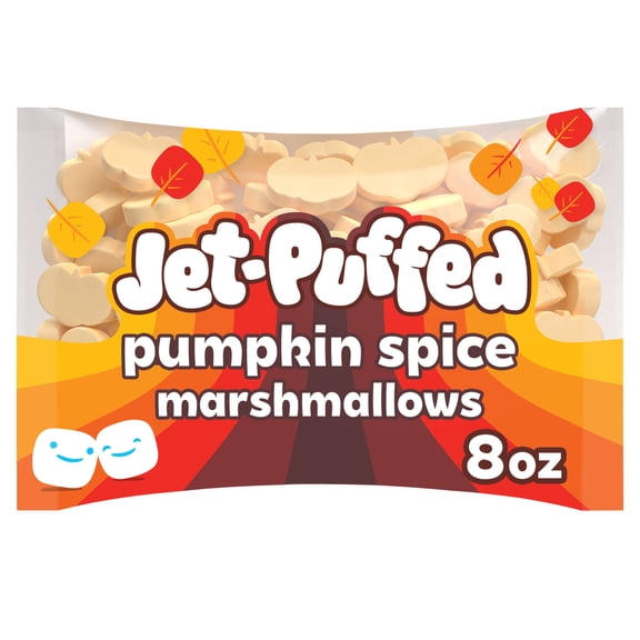 Jet-Puffed Pumpkin Spice Pumpkin-shaped Marshmallows, 8 oz. Bag