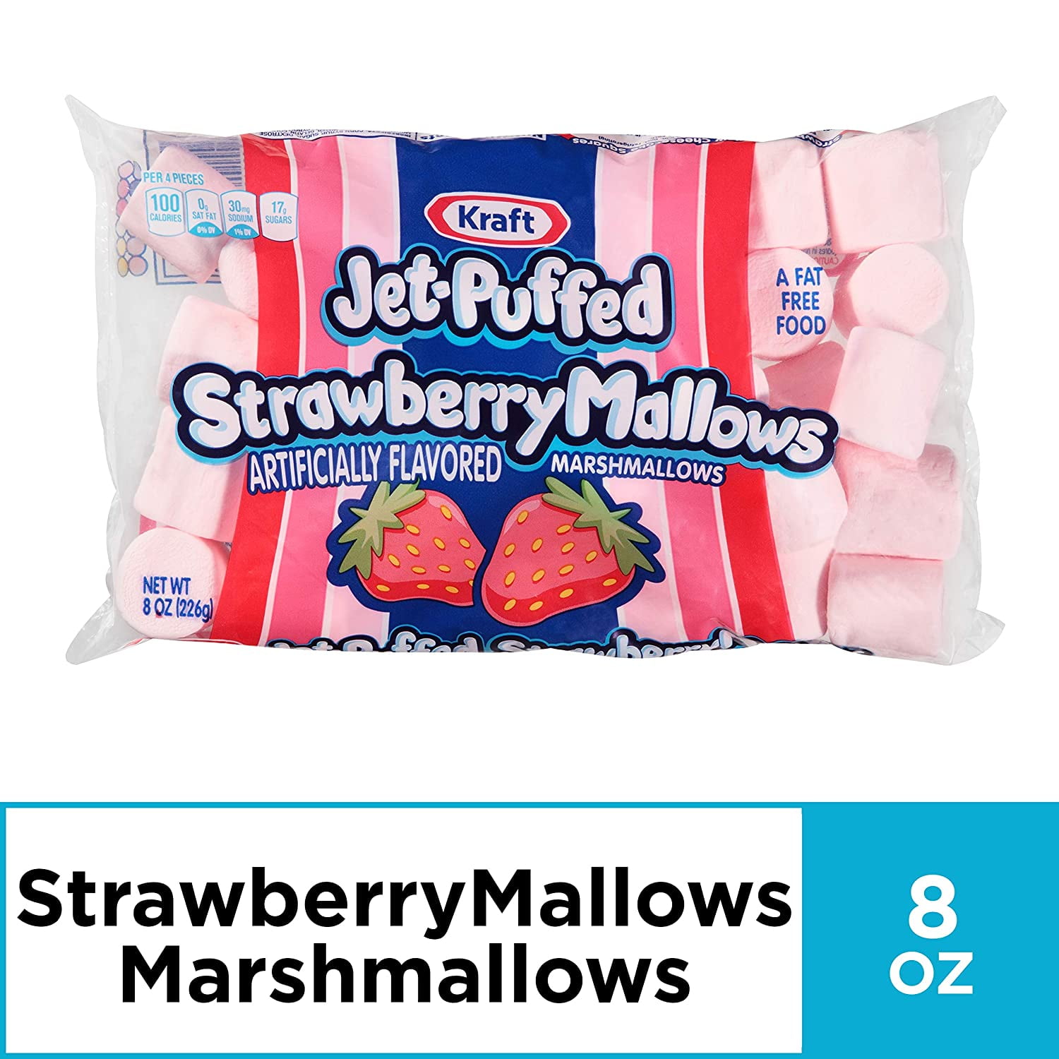 Jet Puffed Strawberry Marshmallows, 8 oz Bags (Pack of 16 Jet Puffed Strawberry Marshmallows, 8 oz Bags (Pack of 16