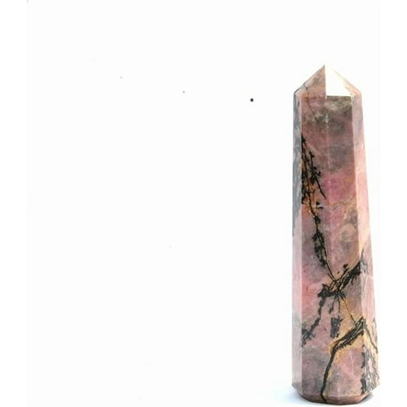 Jet Rhodonite Obelisk 3 inch Approx. Jumbo Energized Cleansed Charged Agate Authentic Gemstone Genuine