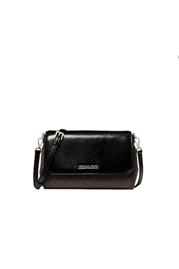 Jet Set Medium Signature Logo and Patent Convertible Crossbody Bag
