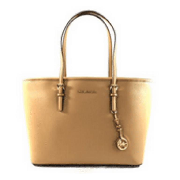 Michael Kors Women's Jet Set Travel Medium Saffiano Leather Top-zip Tote Bag
