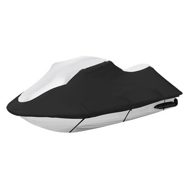 Autoooparts 420D Waterproof Jet Ski Cover – Trailerable, UV Protection, Fits 96-145 Inch (Blue/Black)