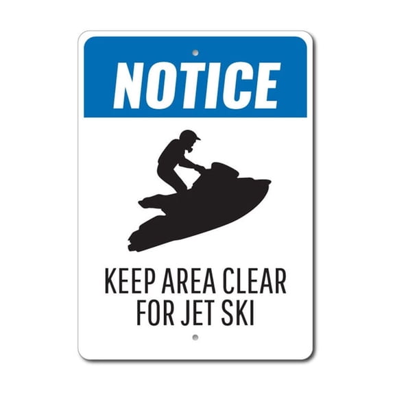 Jet Ski Decor, Jet Ski Notice Sign, Jet Ski Sign, Jet Ski Lover Sign, Jet Skier Sign, Jet Skier Sign, Jet Ski Aluminum Sign - 10x14 inches