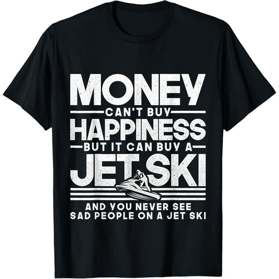 Jet-Ski Happiness Water Sports Design T-Shirt mens t shirt，black，women，funny，misfits，men，journey，t-shirt