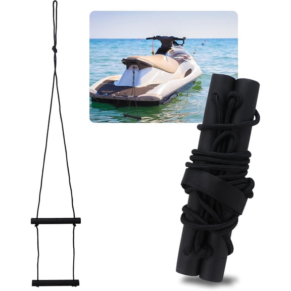 Jet Ski Ladder, Jet Ski Boarding Ladder, Portable EZ Riser Boarding Ladders for Jet Ski, Inflatable Boat, Sailboat, Kayak, Canoeing
