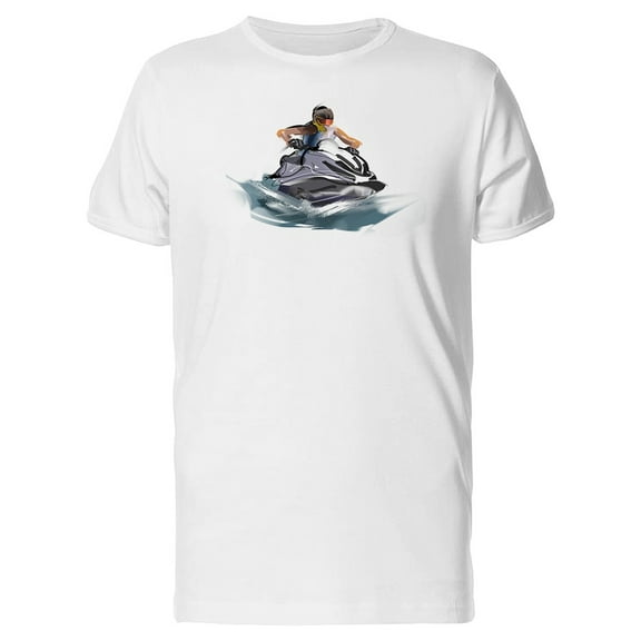 Jet Ski Pro Sport Watercolor T-Shirt Men -Image by Shutterstock, Male 3X-Large