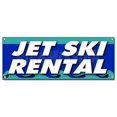 thumbnail image 1 of Jet Ski Rental Banner Sign - Boat Skiing Water Wave Runner Kayak Canoe Rent Row, 1 of 1