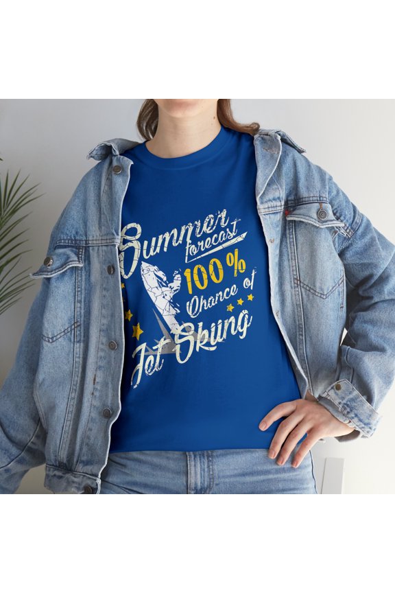 Jet Ski Summer Forecast of Jet Skiing T-Shirt