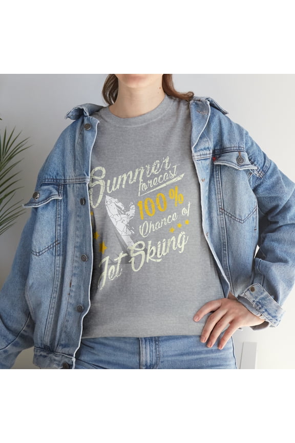 Jet Ski Summer Forecast of Jet Skiing T-Shirt