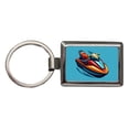 thumbnail image 1 of Jet Ski Water Sport Metal Rectangle Keychain, 1 of 7