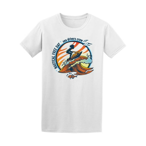 Jet Skiing At The Sunset Sea T-Shirt Men -Image by Shutterstock, Male 3X-Large