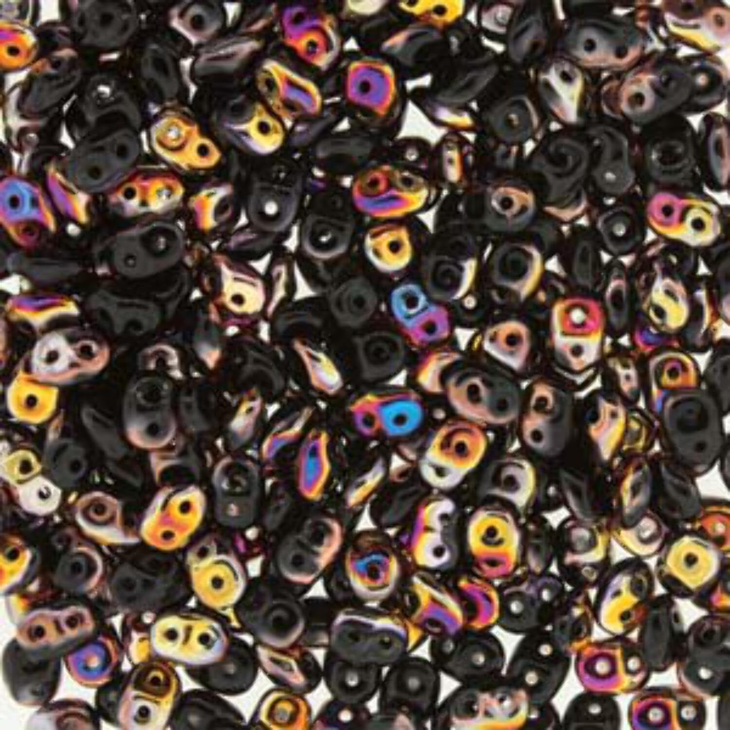 Perles Superduo Orange Opaque Matubo, Pour Création De Bijoux, Lot DU0593140-TB