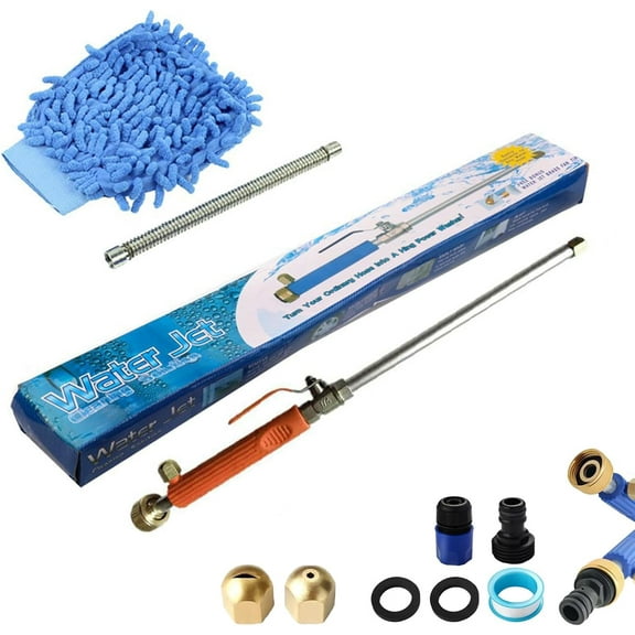 Jet Sono Power Washer - Jetson High Pressure Washer, Jetsono 2-in-1 High Pressure Power Washer, High Pressure Hose Nozzle for Garden with 2 Jet Different Nozzle and Hose Quick Connectors (Orange)