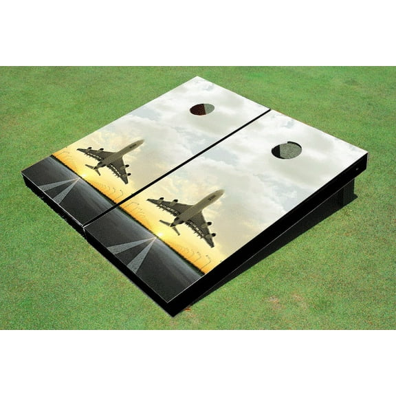Jet Sunset 2 Themed Cornhole Boards