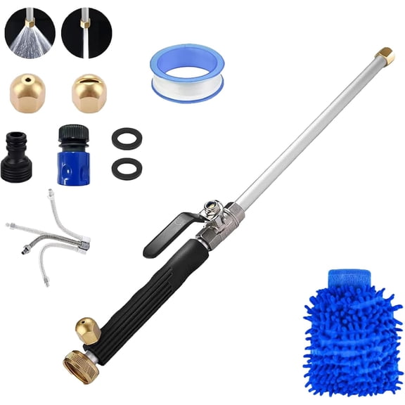 Jet Surge Power Washer, Jet Surge, Jet Surge High Pressure Power Washer, with Universal Hose End, for Car Pet Window Patio Gutter Cleaning Tool, 2-In-1 High Pressure Power Washer