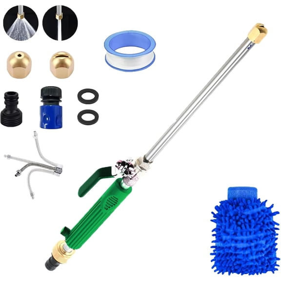 Jet Surge Power Washer, Jet Surge, Jet Surge High Pressure Power Washer, with Universal Hose End, for Car Pet Window Patio Gutter Cleaning Tool, 2-In-1 High Pressure Power Washer