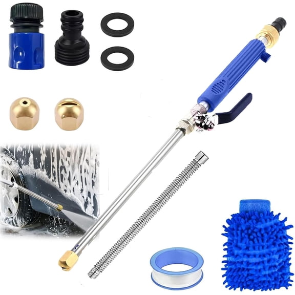 Jet Surge Power Washer, Jet Surge, Jet Surge High Pressure Power Washer, with Universal Hose End, for Car Pet Window Patio Gutter Cleaning Tool, 2-In-1 High Pressure Power Washer